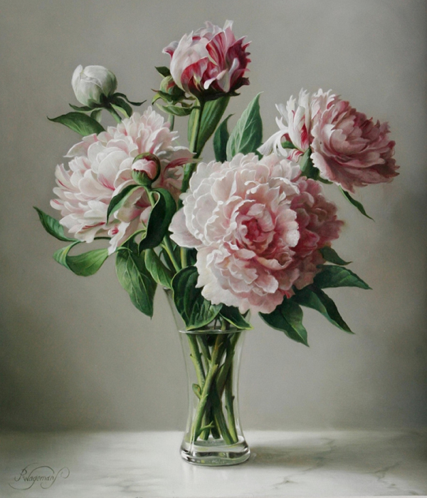 绘画!比利时画家瓦格曼斯的油画,笔触细腻,逼真生动