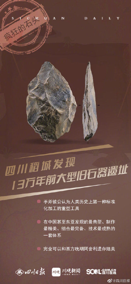 疯狂的石头$四川惊现远古版疯狂的石头