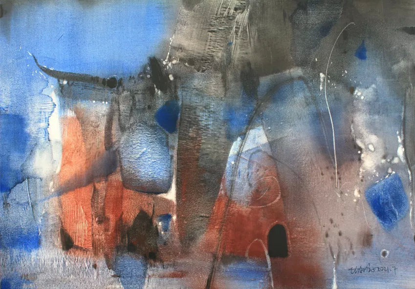 薄暮#[第七届庐山水彩节邀请嘉宾]姚波艺术作品展