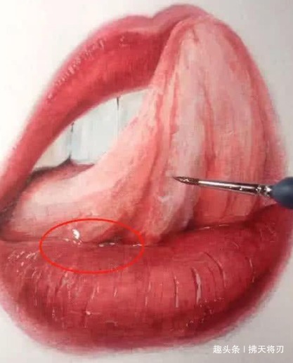 美术生&为什么说美术生都是细节狂魔,画舌头太基础,画口水才是真的强!