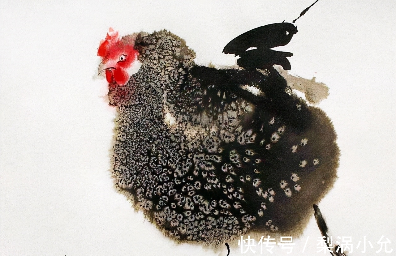 麦穗!水墨是中国传统绘画,老外用它画动物——别说另有一番意境