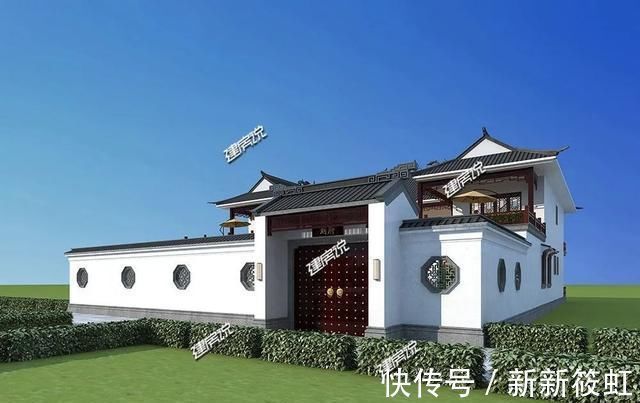 中式|农村建房别再建老土的欧式了,要建就建中国最牛的房子四合院