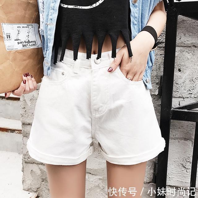 夏季|潮流时髦的牛仔短裤,让娇小的MM怎么穿怎么高挑
