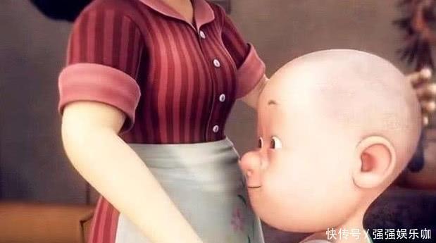 妈妈|熊出没:本以为光头强颜值是遗传,看到他妈妈的脸后,原来是变异