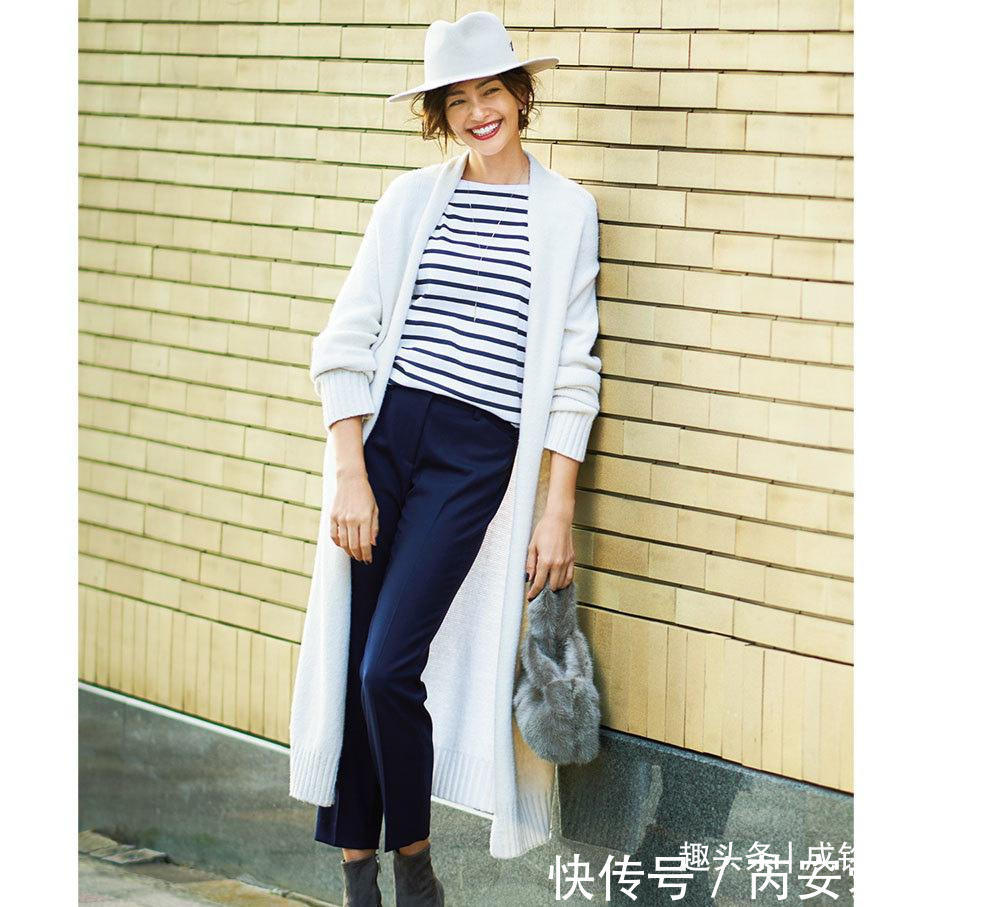 羽绒服|奔四奔五的时髦女人,都喜欢用针织衫搭配,减龄百搭又显气质
