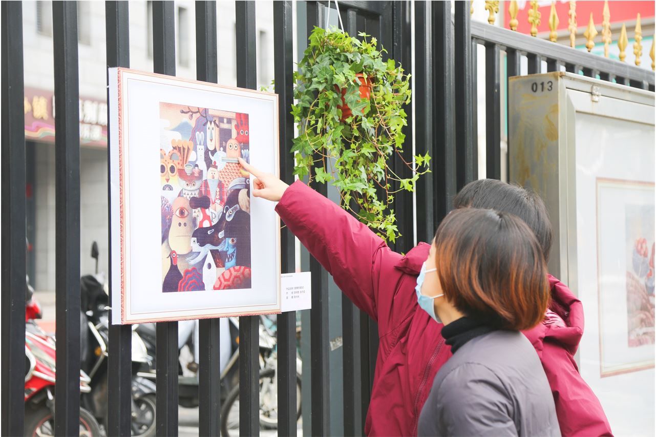 繁花如梦@新年开门见艺术，“一墙美术馆”把美育送到市民身边