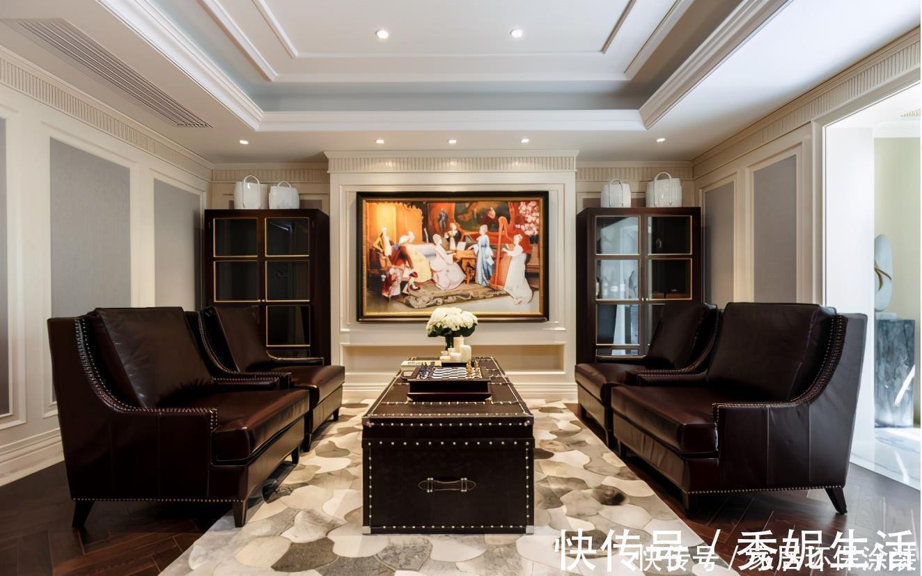 娱乐室|浪漫的法式公馆风,合理规划格局提升居住体验,第一眼就被吸引