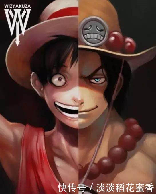 艾斯|惊艳的动漫人物“半脸照”,路飞艾斯同框,火影鸣人帅气无比!