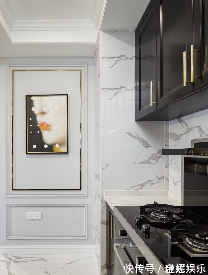 动线|130㎡轻奢四居,融入美式的沉稳庄重,打造温柔的质感生活