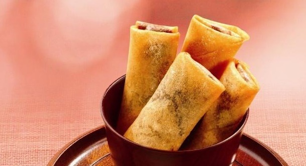 用这馅做春卷,我也是第一次做,真好吃,孩子吃8个,撑了还想吃