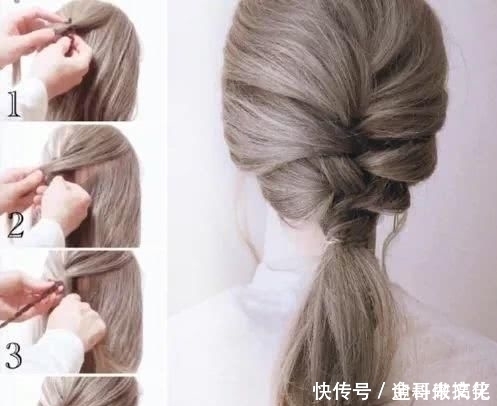 一根皮筋就能搞定的7款发型，前三款超简单，手残党也能轻松学会