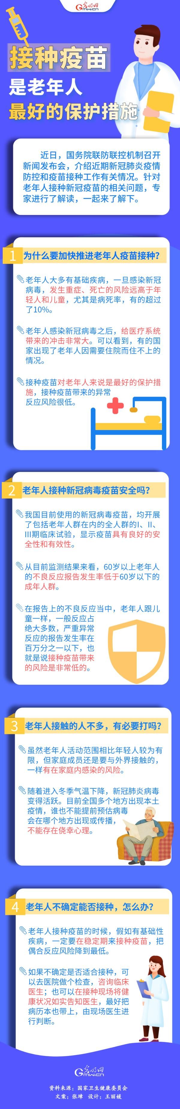 接种疫苗是老年人最好的保护措施