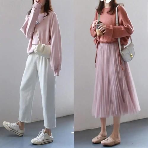 这14套不挑人的早春时髦穿搭，清新简约的组合，让你气质美出尘