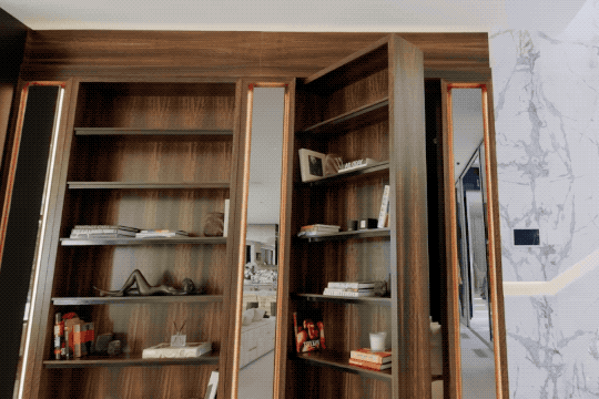 隐形门|隐形门为什么这么流行？不占地颜值还翻倍，我家以后也要这么装！