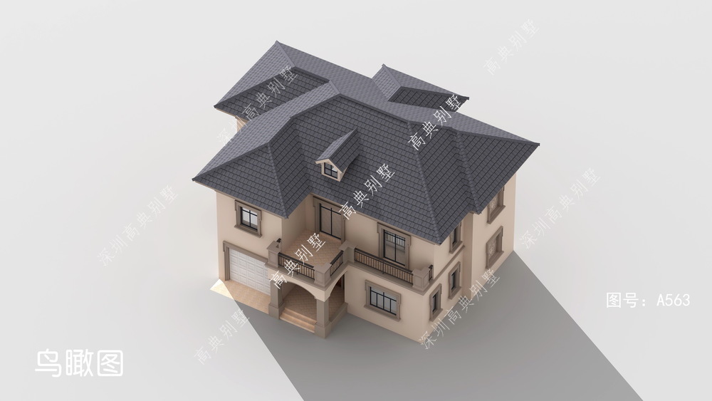 欧式|经济的欧式二层别墅,如果家乡有宅基地,就收藏回家盖吧。