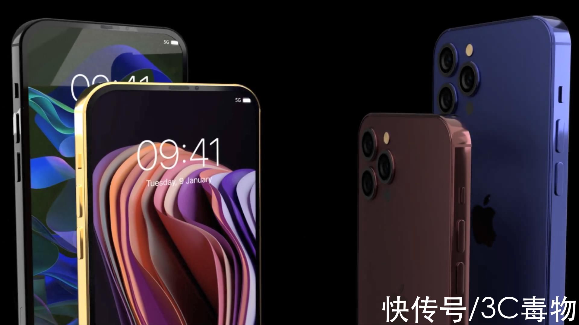 机身|iPhone14Pro渲染图：屏下FaceID+10倍光变，5000万相机让果粉买单