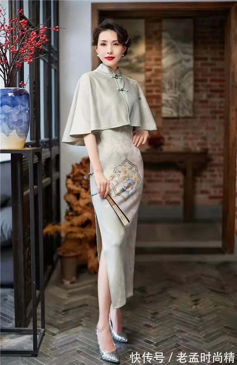 斗篷|新品旗袍搭配斗篷,走的就的优雅高贵气质路线,走到哪都是焦点!