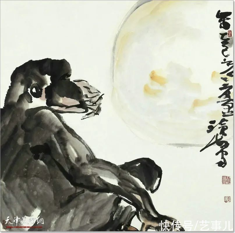 山静居画论#尹沧海教授动物系列作品欣赏:富有诗意的意象世界