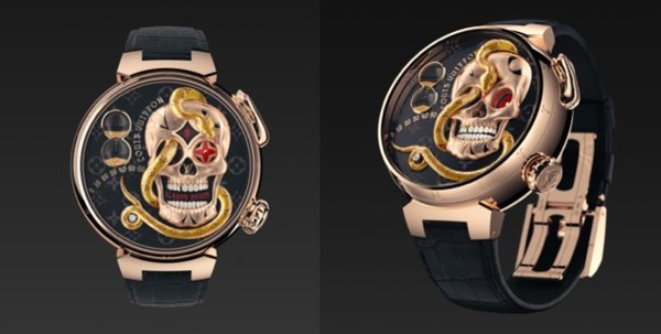把骷髅和响尾蛇戴在手上！路易威登自动人偶腕表来袭！