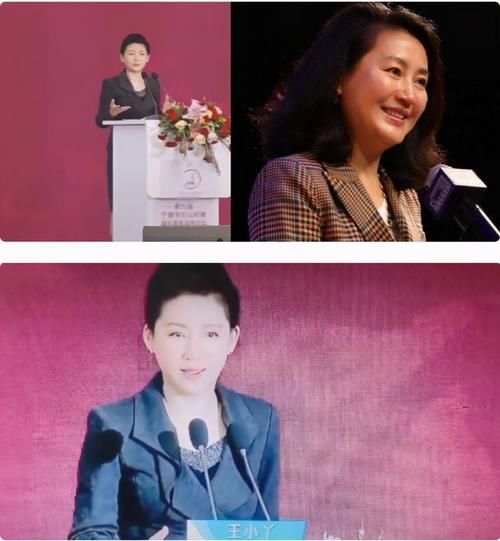  下巴|王小丫变瘦了！扎马尾辫穿黑色套装尖下巴抢镜，年过半百气质优雅