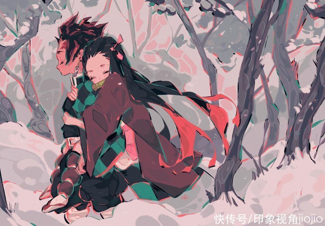 插画作品!甜腻腻的润系少女,看着看着就融化在色块里