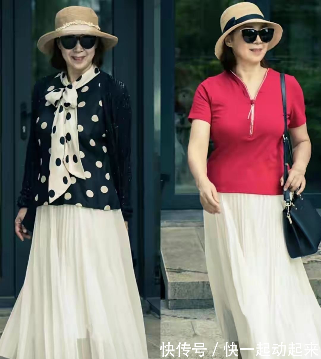 针织开衫 60岁微胖阿姨的穿搭真养眼,简单随意还显瘦,优雅时尚又显年轻