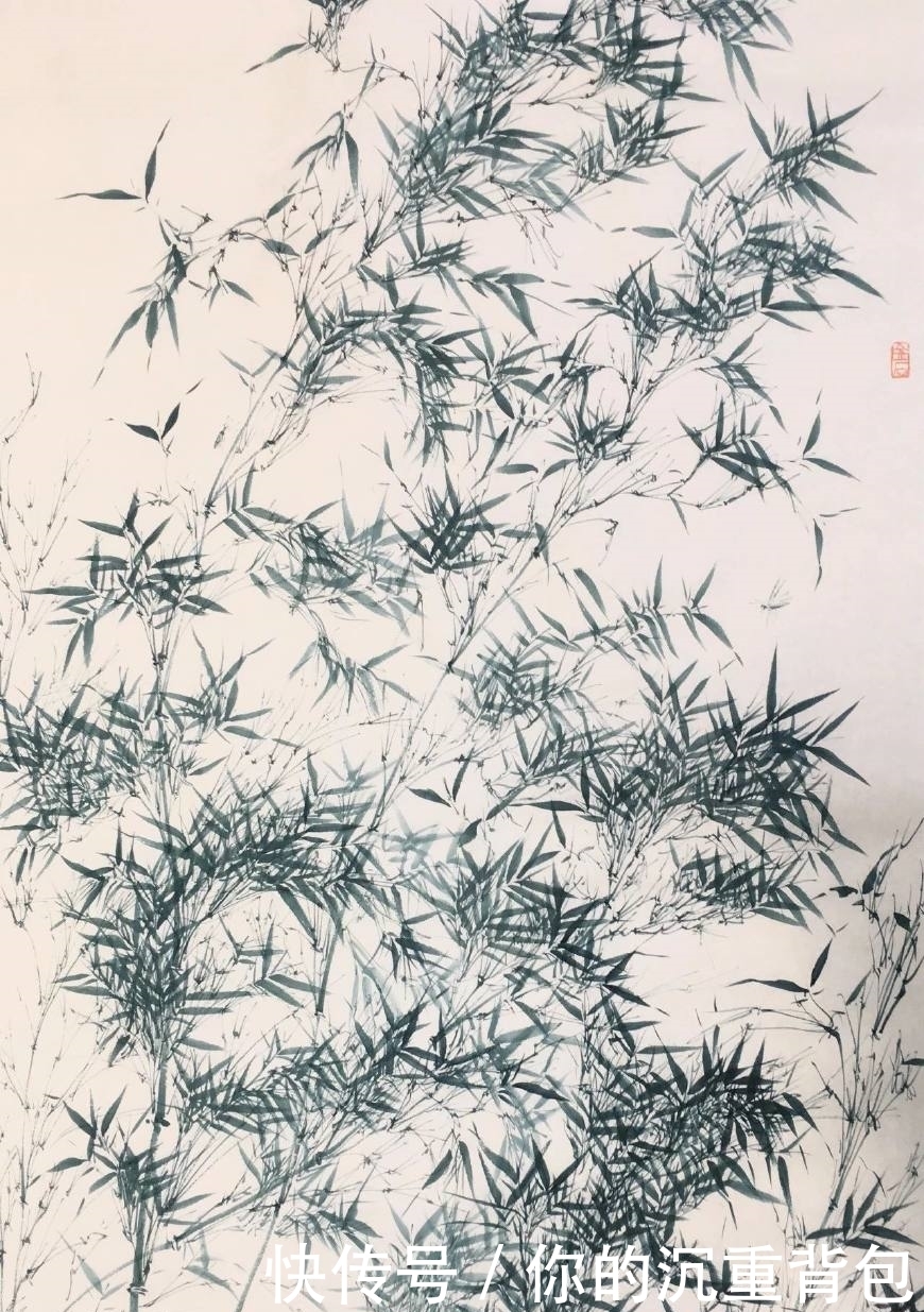 冷军的油画竹子和90后大叔池静山笔下的墨竹,你更喜欢哪个呢