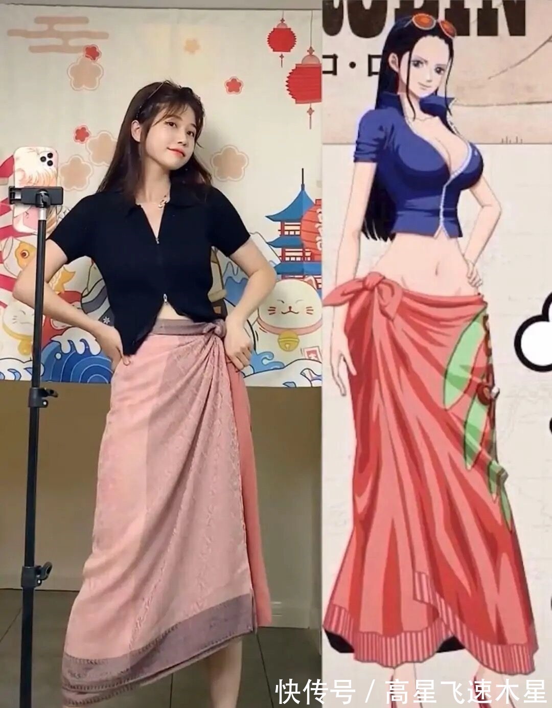 角色|小姐姐神级cos海贼女神,身材完美无缺,花样多变是宅男最爱