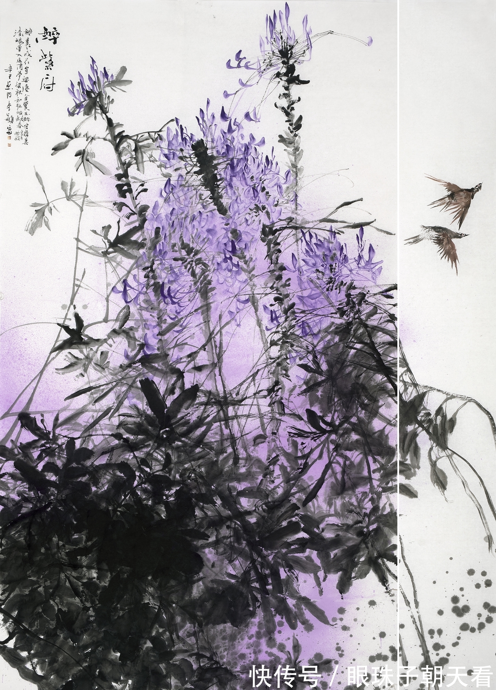 李颖@「直击书画」诗人、画家李颖“以文入画,以诗赋意”