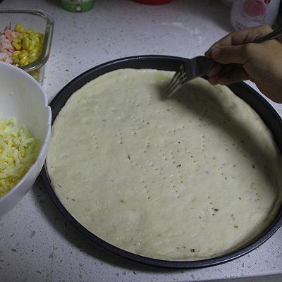 玉米油|芝士大虾披萨