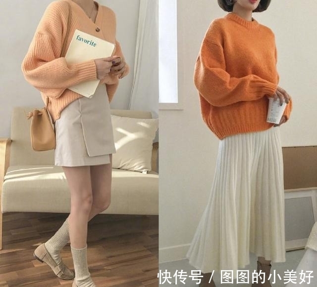 搭配 今年流行“彩色毛衣”,减龄又显白,非常适合初春穿搭