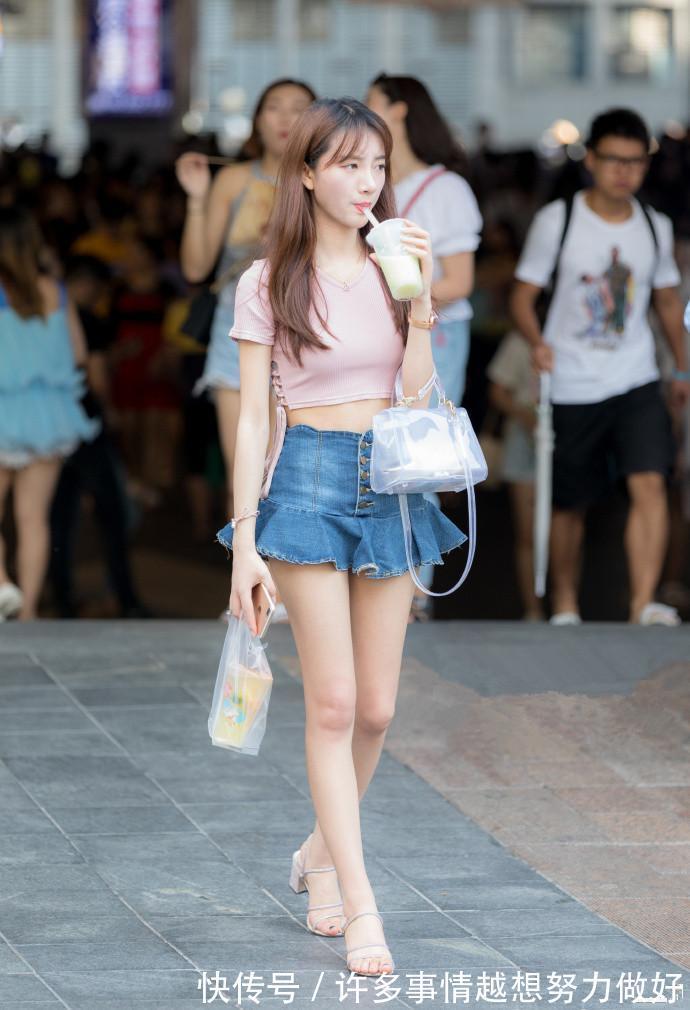 韩国女团|街拍夏日穿搭,图二牛仔短裙俏皮可爱,图五百褶裙超显身材