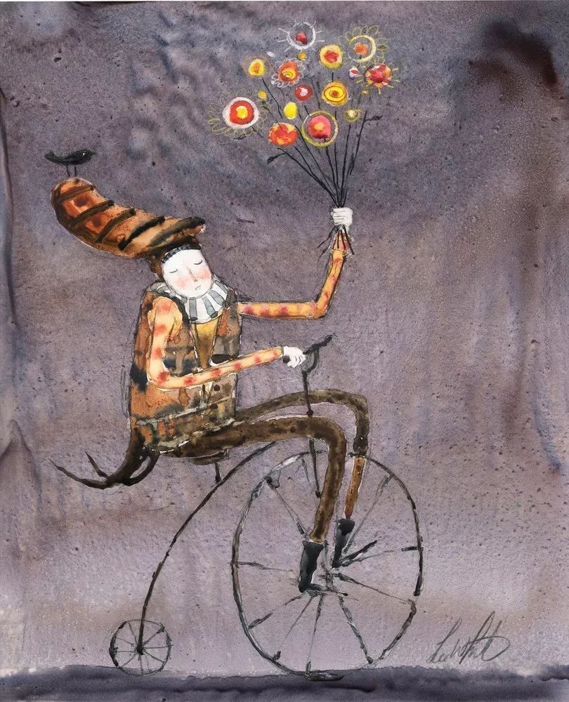 治愈插画$治愈插画:童年,像一个流丽繁复的梦