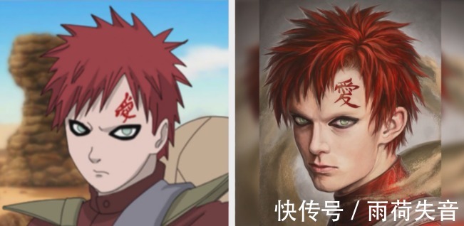 火影|《火影忍者》现实画风，卡卡西眼神撩人，我爱罗真人版魅力十足