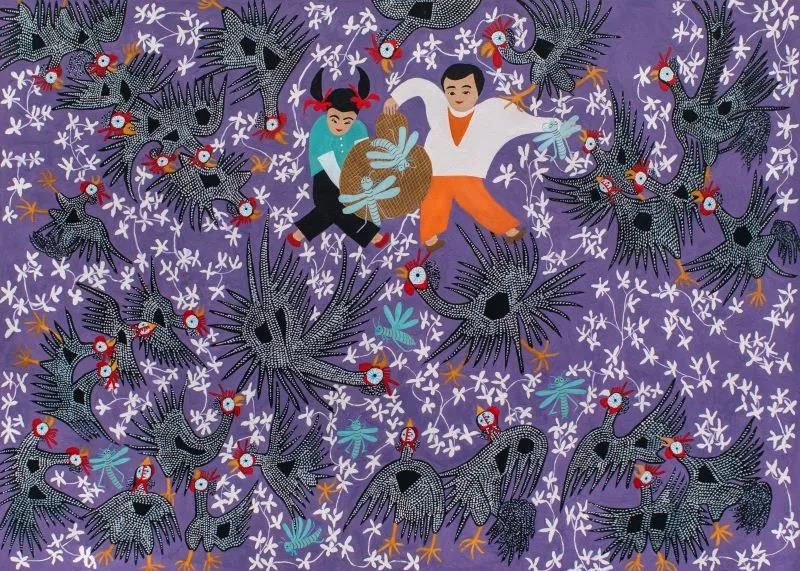 龙腾狮舞|文化走亲 云端悦展 嘉善姚庄农民画颂新时代