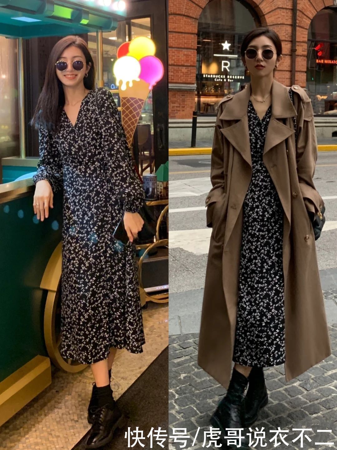 这位时髦精真会穿,仅用两款长裙解锁冬季时尚,将浪漫进行到底
