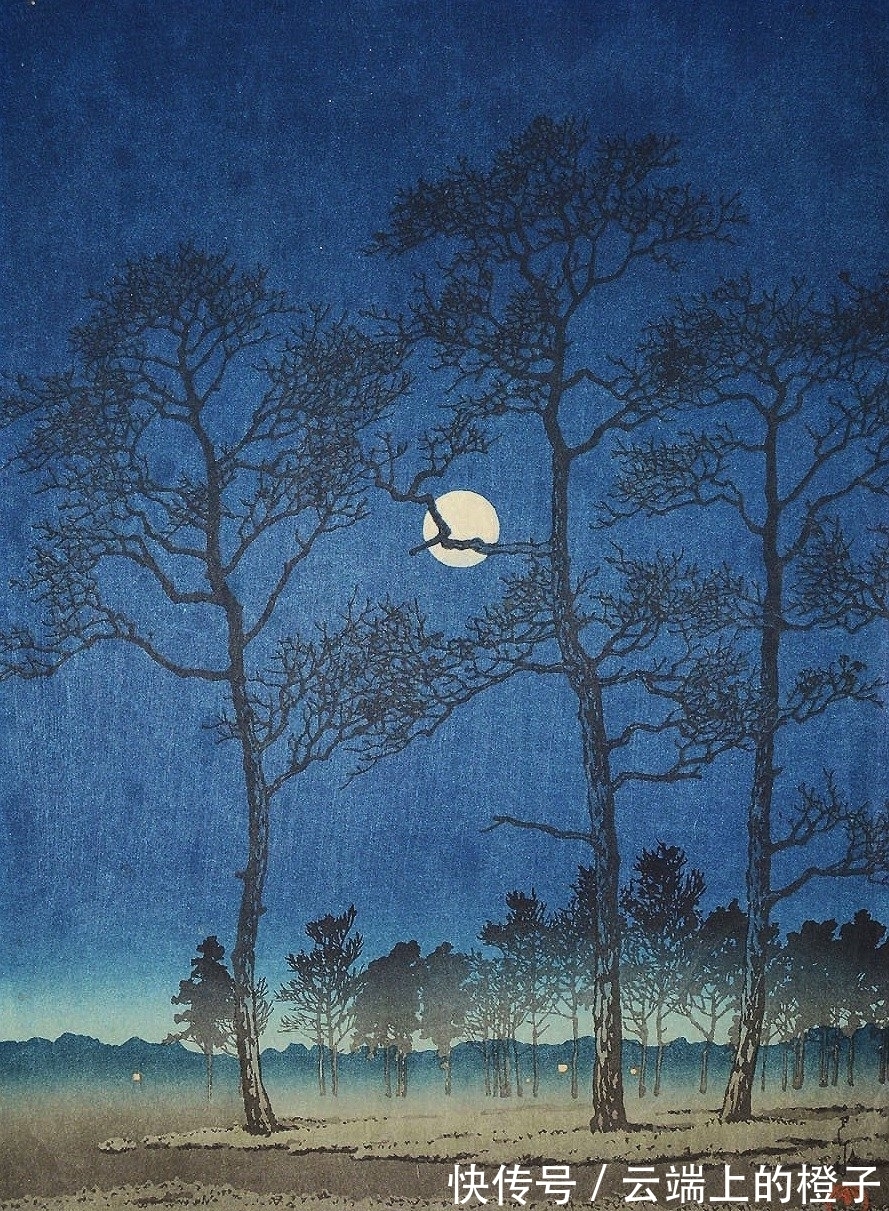 版画$被日本称为旅情诗人的版画家,画风可真唯美,风花雪月好似皆有灵