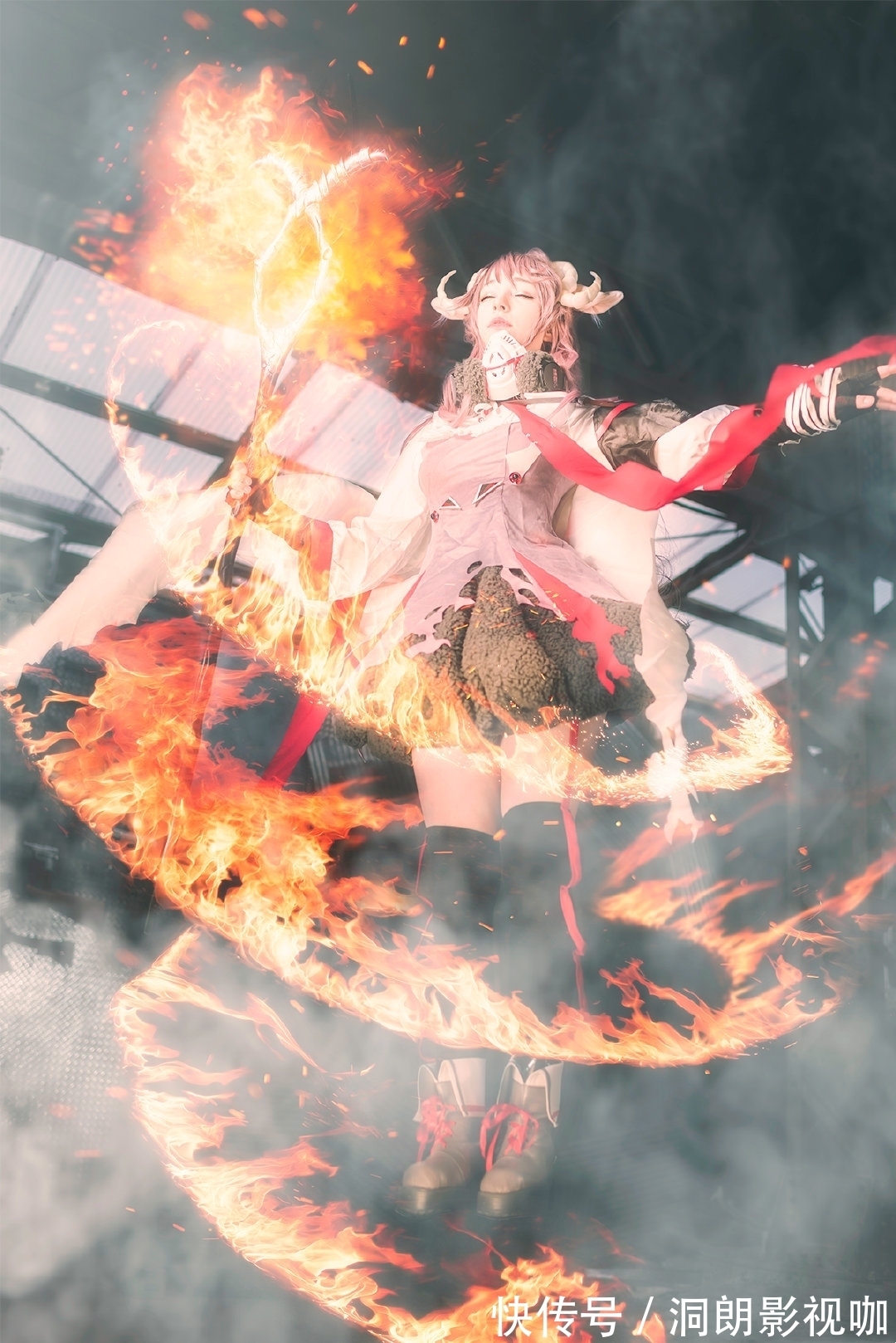 明日方舟|奥地利小姐姐还原艾雅法拉,立体的五官也可以cos软萌小绵羊