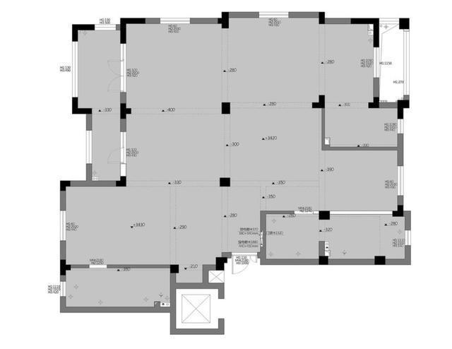书房|如果家里人不多,建议留三个房间,看她225㎡大平层,很实用
