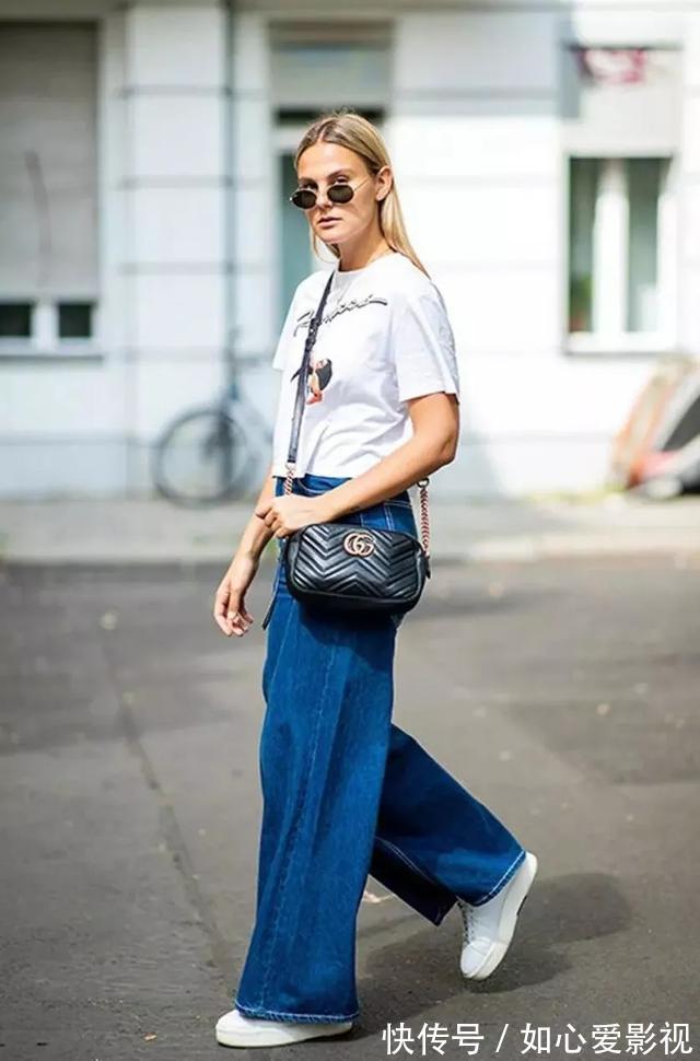 拖地裤|阔腿裤大势已去!今年最火的“裤王”是它,遮肉显高,150都爱了