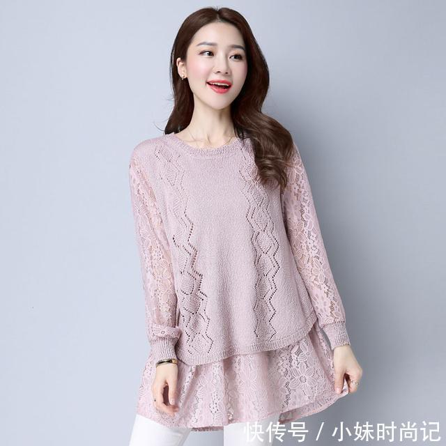 蕾丝|你与女神还差一步，优雅性感的蕾丝针织衫