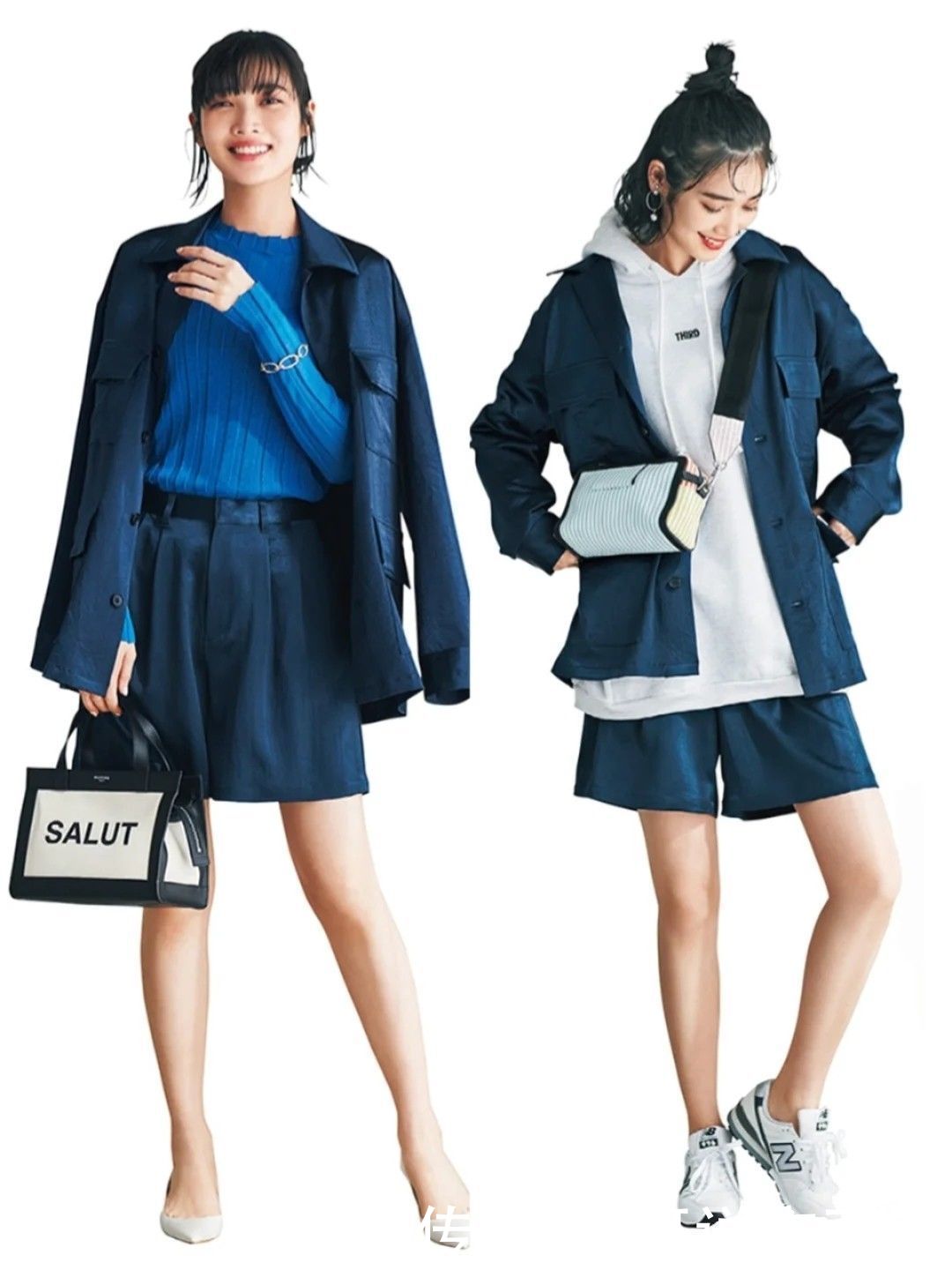 日本女人真会穿西装，换个思路get多种搭法，简约优雅又显气质