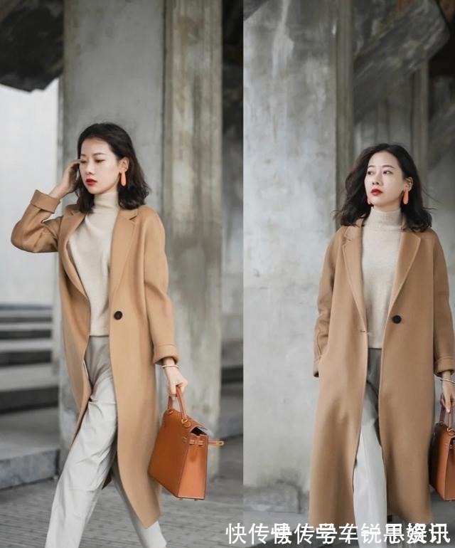 大衣 时尚博主驼色大衣超全穿搭整理,承包你整个秋冬的时尚,值得借鉴!