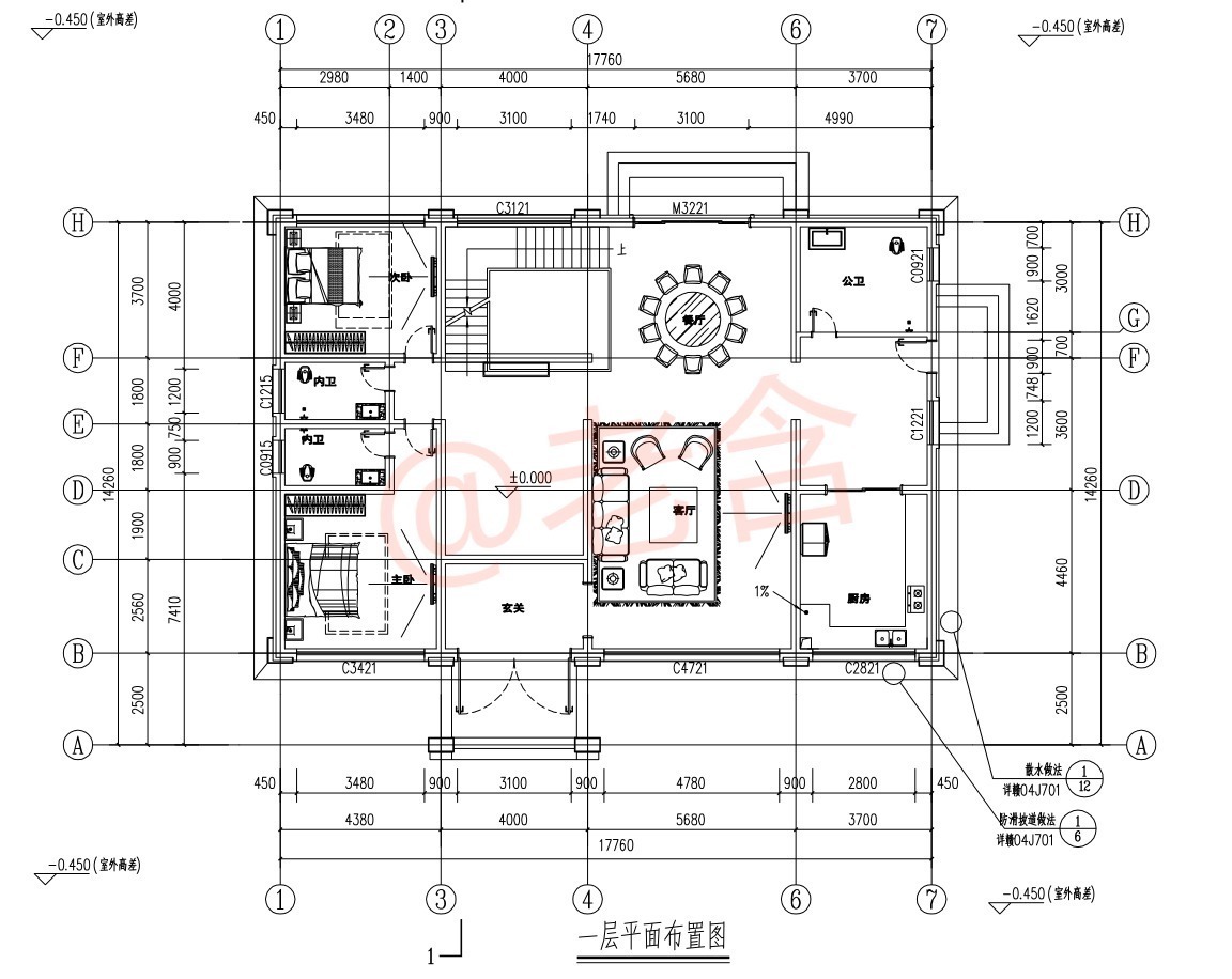 造价|农村自建房二层别墅+耳房,设计大气美观,实用性高,造价20万