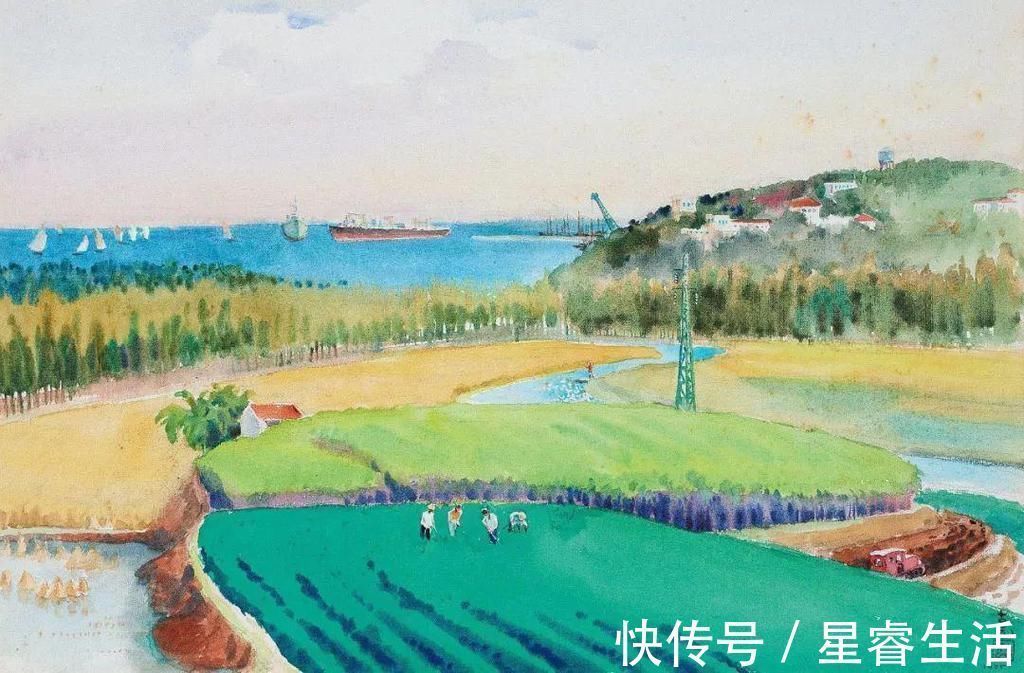 水彩&他被徐悲鸿称为“中国艺术界卓绝天才”,融入水墨意境的水彩,太美好了!