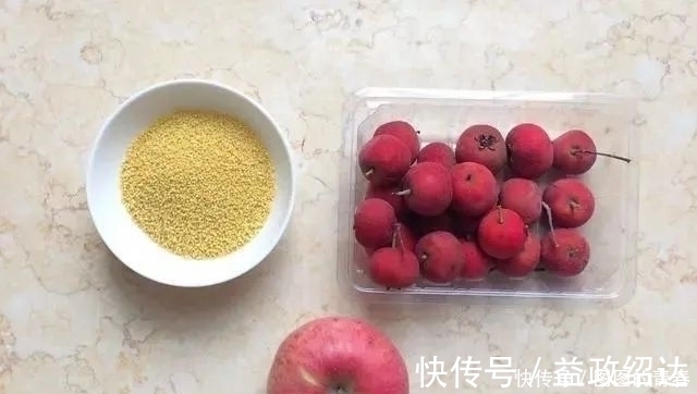 苹果|单煮小米粥太清淡，加2种果子，开胃消食又好喝，喝一次天天想喝