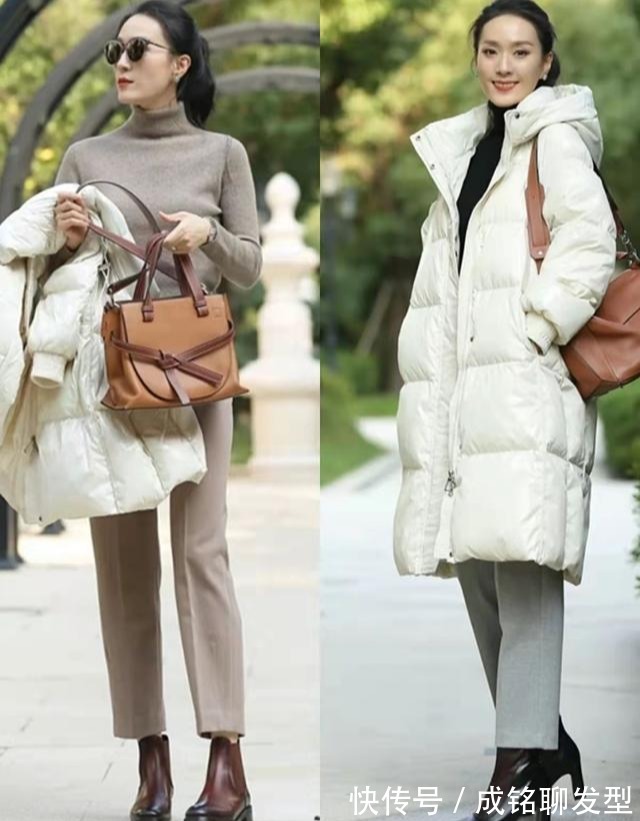 时尚|冬季时髦的穿搭上线,羽绒服大衣搭配一网打尽,保暖时尚两不误