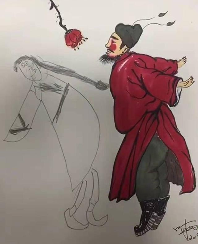 宝宝|妈妈画画中途去买菜,宝宝给画添上“女主角”,网友:神来之笔