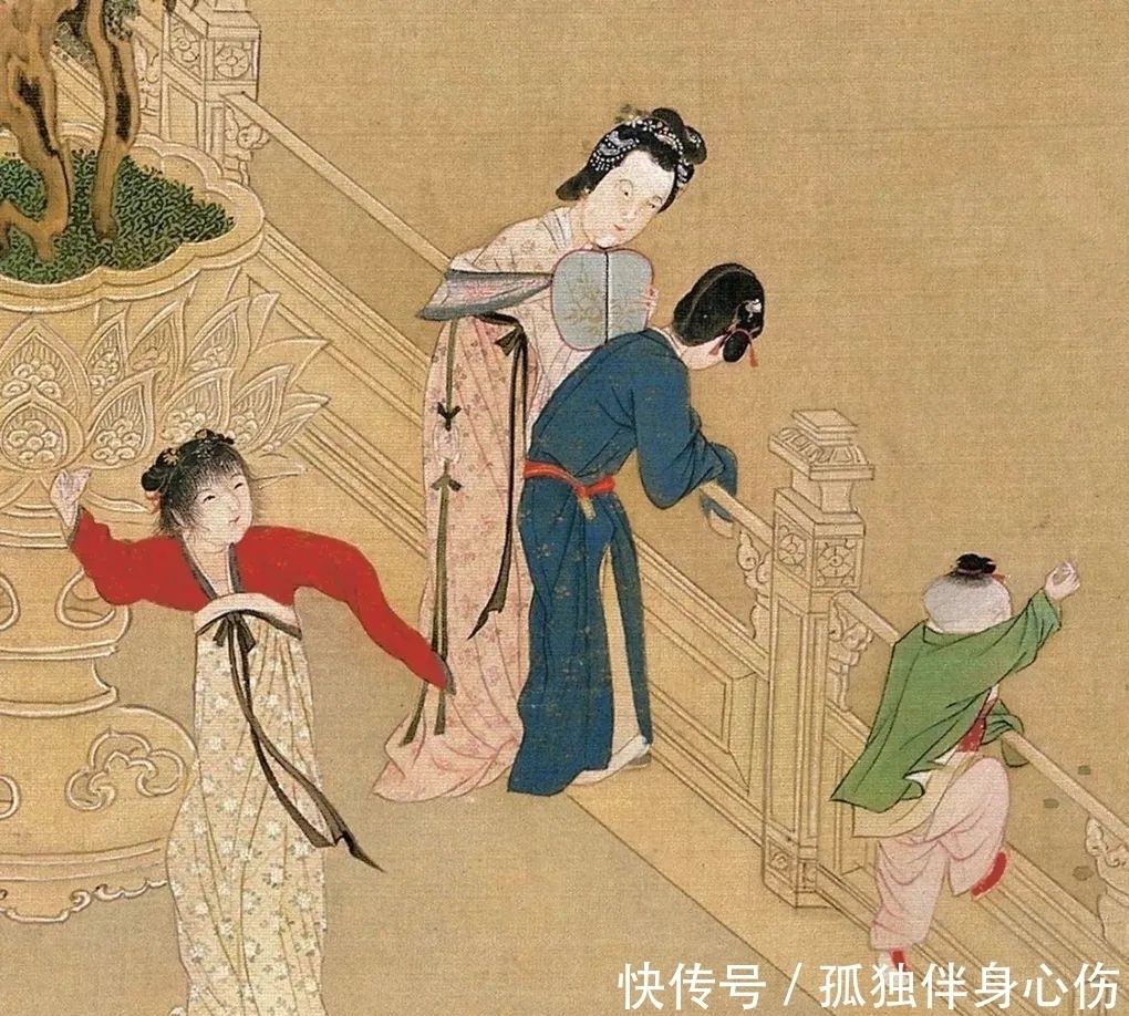 仇英#仇英创作的山水画,对推动文艺事业的发展,起到了很大的作用