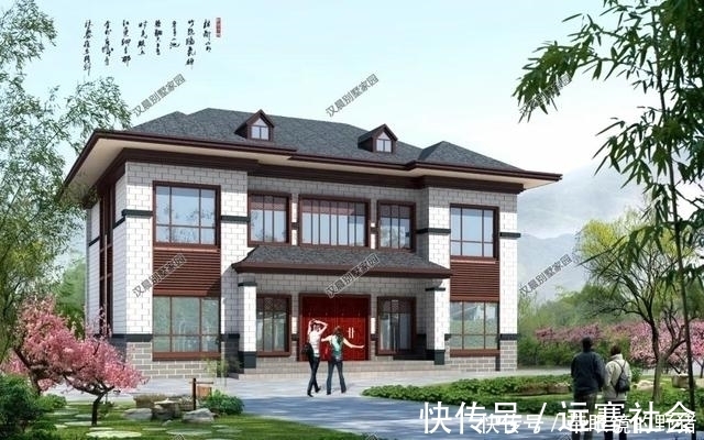 新中式|3栋二层新中式别墅,造价相同外观不同,你选哪一栋?